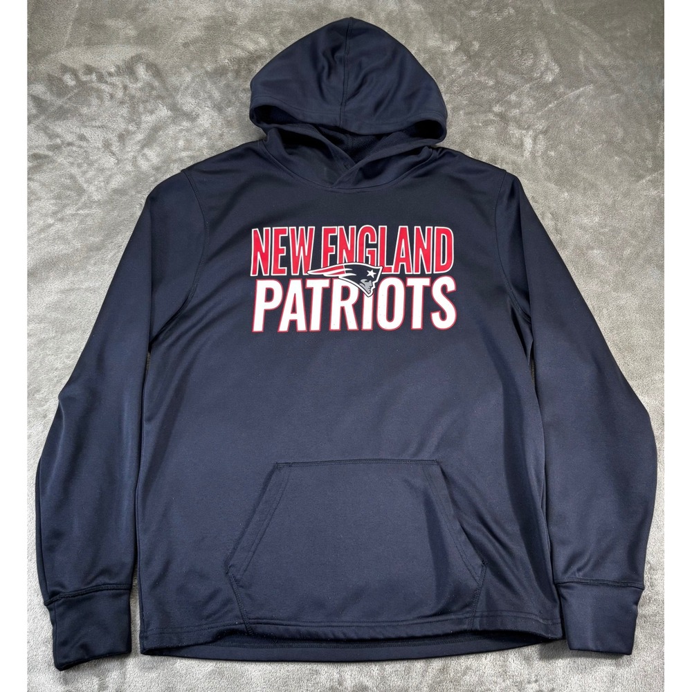 '47 New England Patriots‎ Hoodie Men Large Navy NFL Performance Fleece